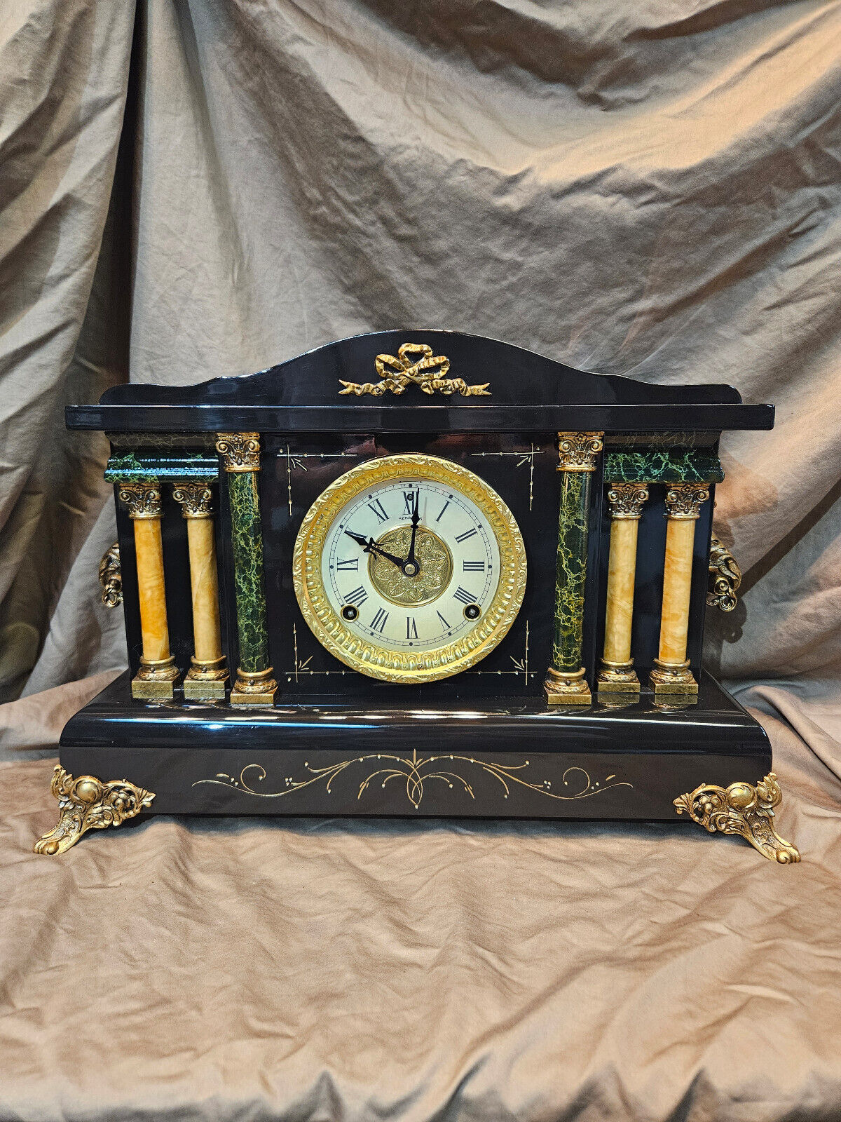Restored Antique Sessions Mantel Clock circa 1910 Original Movement