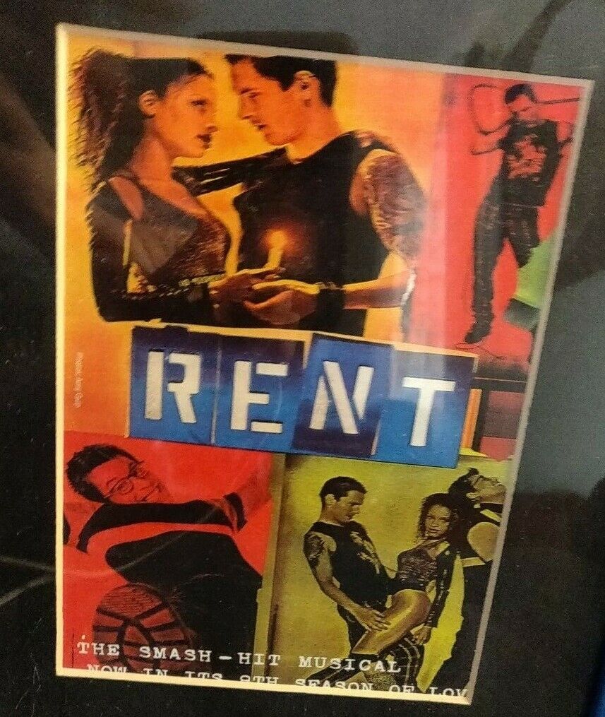 Collectible Stage/Theater Framed Playbill RENT