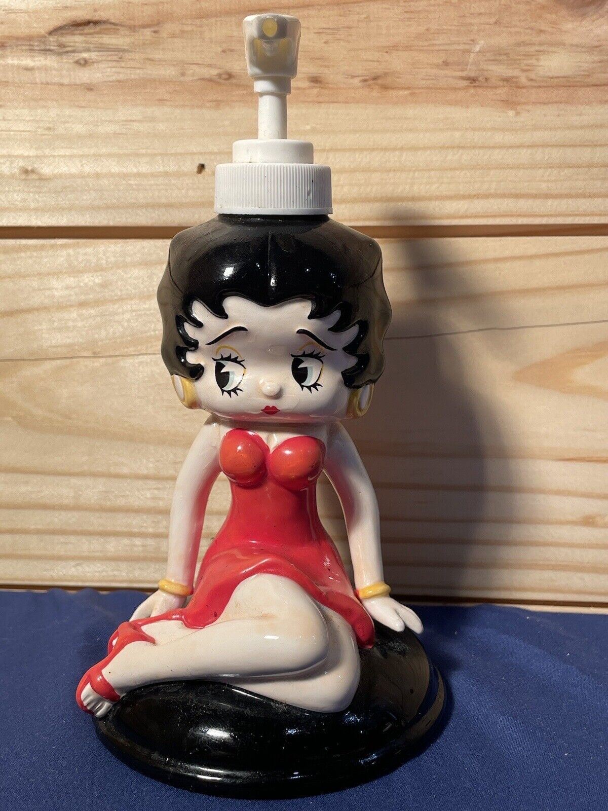 Vintage Betty Boop Soap/Lotion Pump Dispenser 7.25x3.6”
