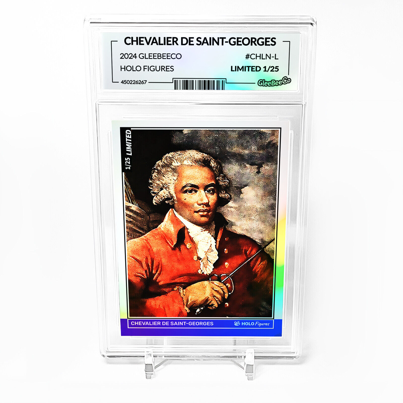 CHEVALIER DE SAINT-GEORGES Holographic Card GleeBeeCo #CHLN-L LIMITED to /25