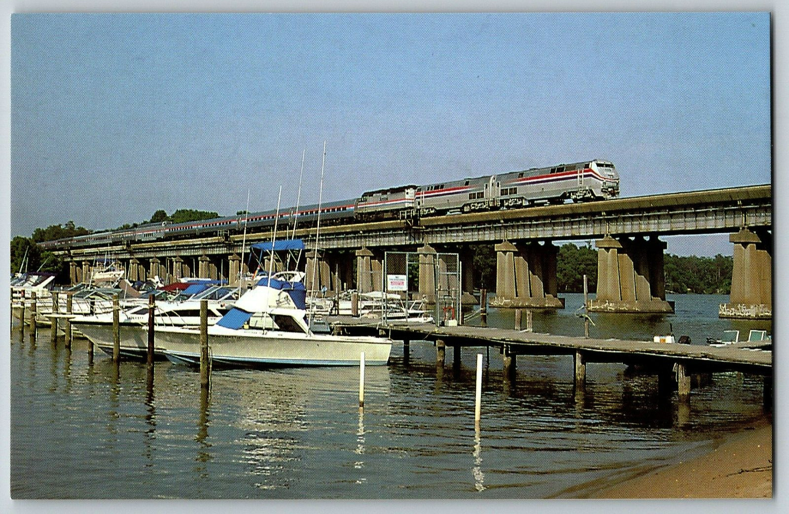Stafford, Virginia - Auto Train Amtrak's - Vintage Postcard - Unposted