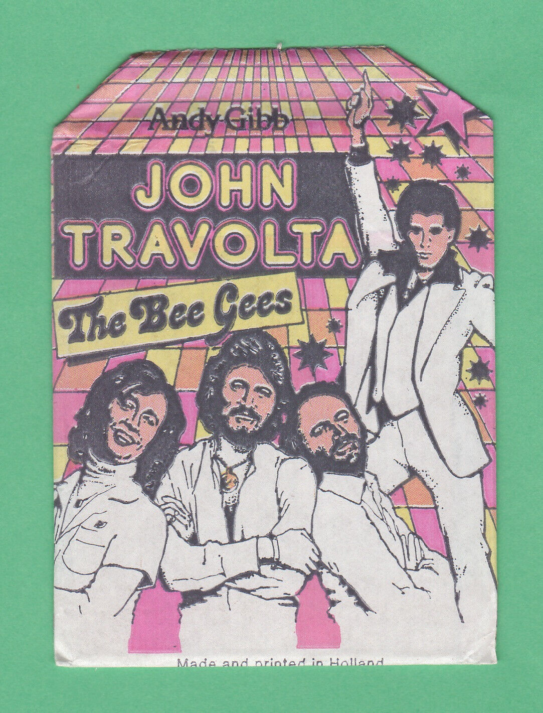 1978 Monty Gum Andy Gibb,John Travolta,Bee Gees  Unopened Pack READ  Super Rare