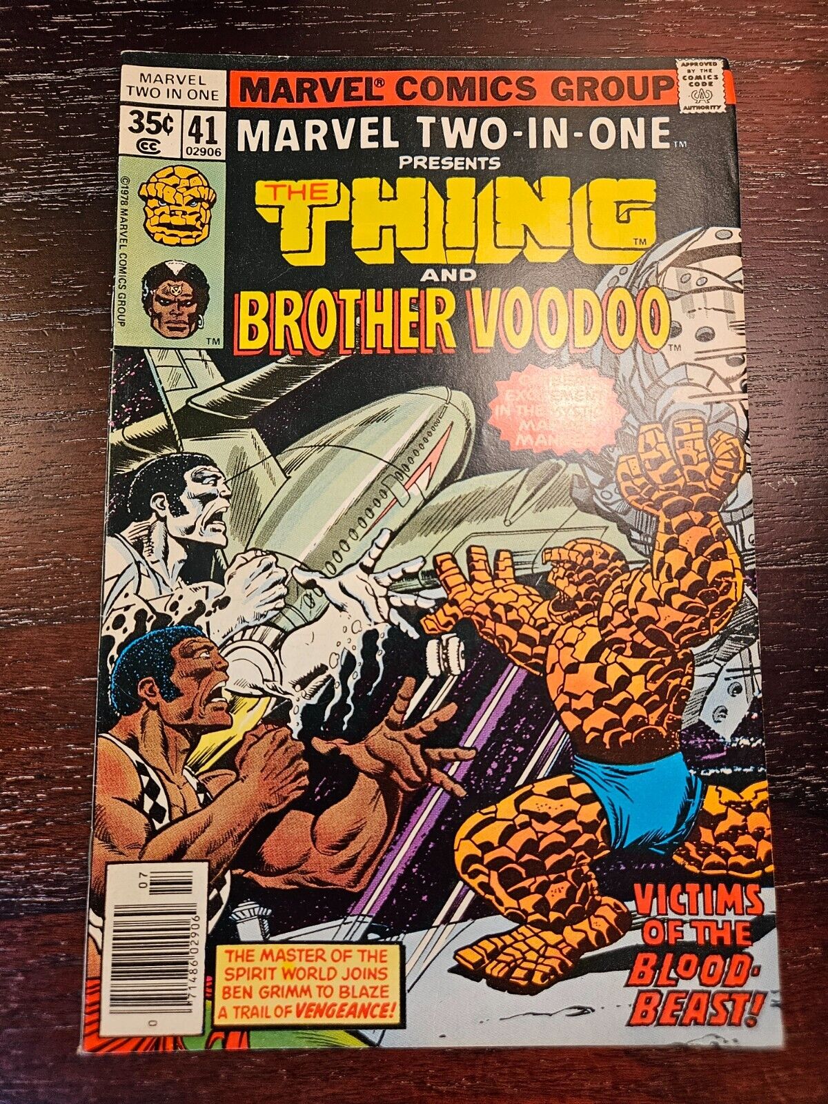 TWO-in-ONE #41 vintage Marvel comic book 1978 early Brother Voodoo VF-