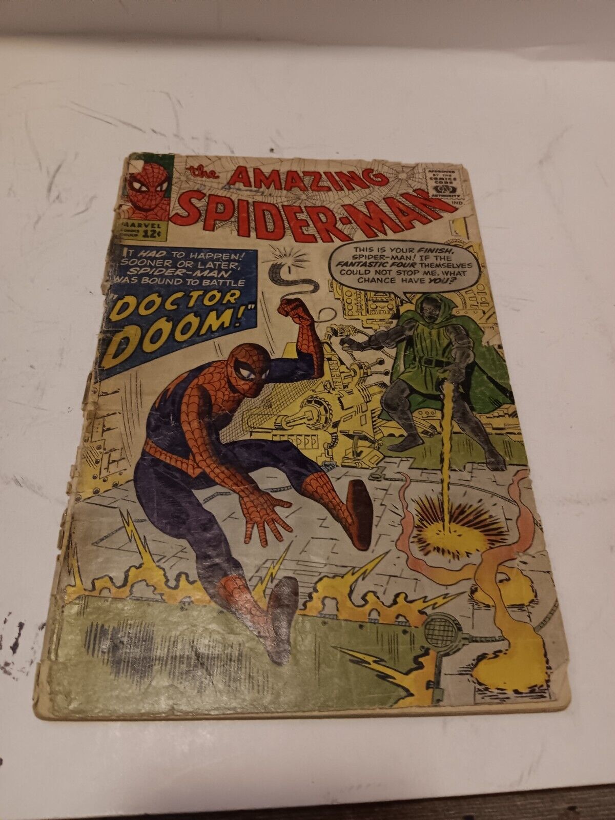 AMAZING SPIDER-MAN 5 LOW-GRADE 1963 1st Doctor Doom in ASM NO RESERVE