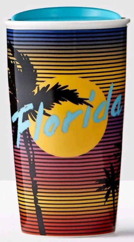 Starbucks 2021 Florida Local Collection Double Wall Ceramic Tumbler NEW WITH TAG
