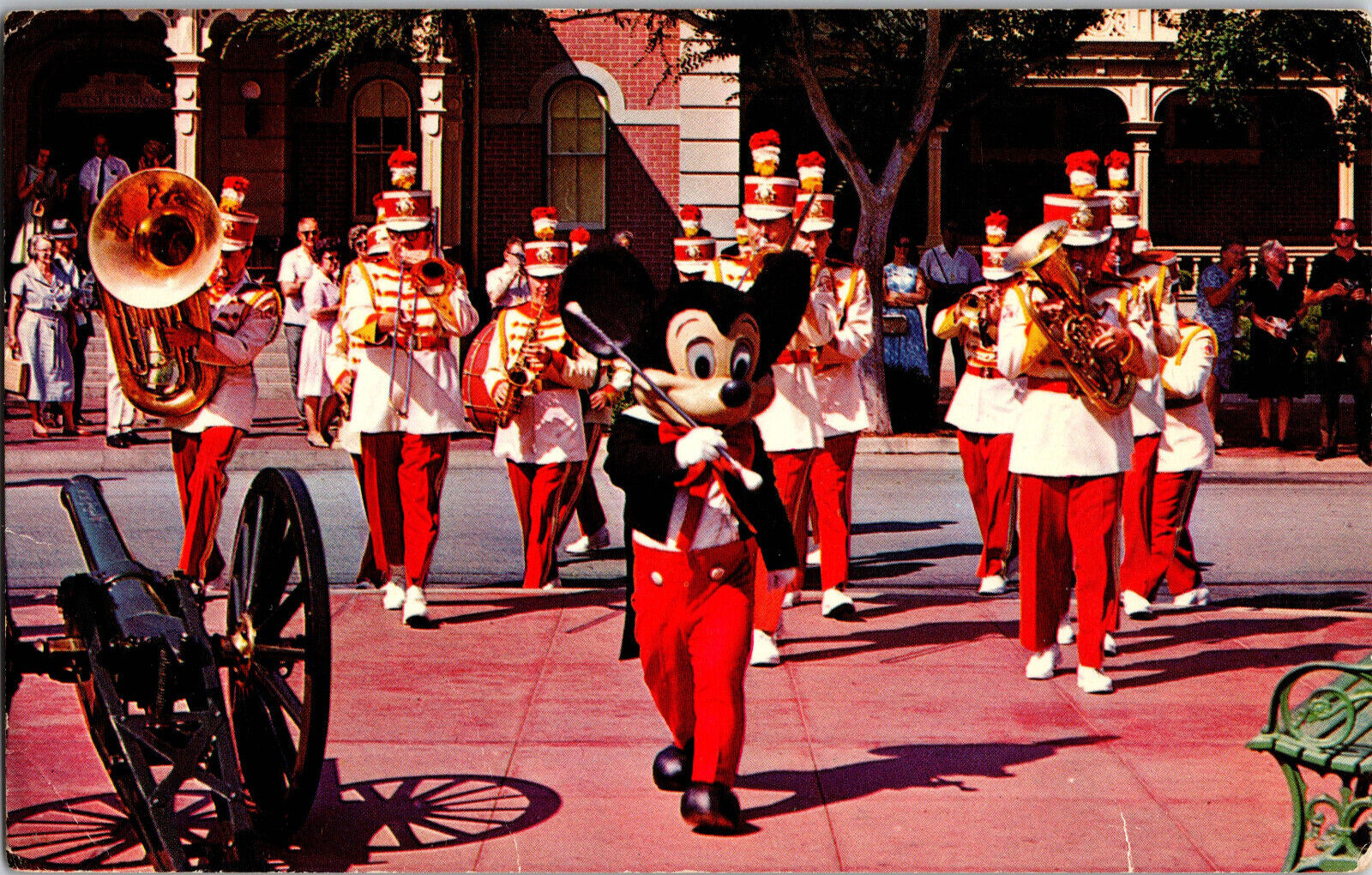 Vtg Postcard, Disneyland, Mikey Mouse & Disneyland Band, The Magic Kingdom