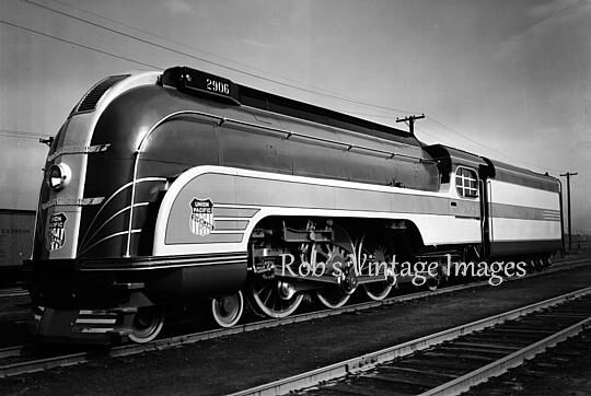 Union Pacific Streamliner Steam Locomotive 2906 Railroad  Photo print 1937