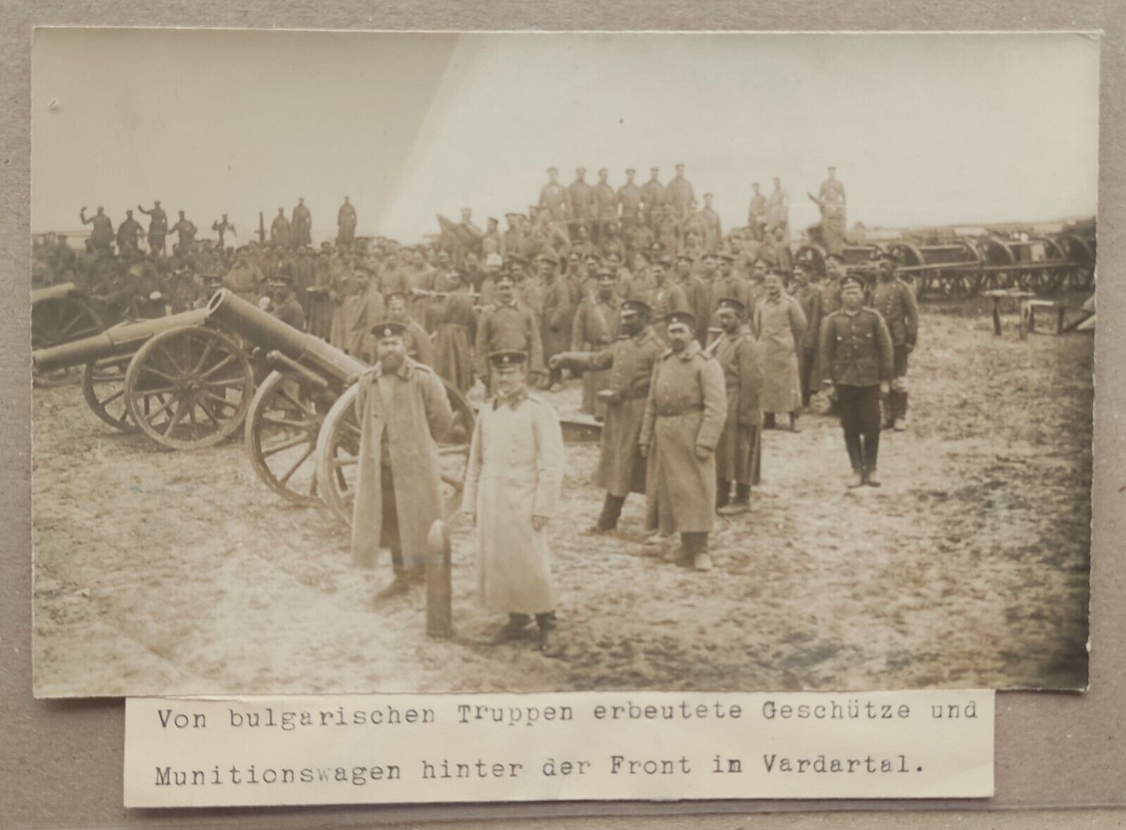 WW1 - Rare Vintage/Documentary Photo # 3/3 - Bulgarian Troops in Vardar - 1918