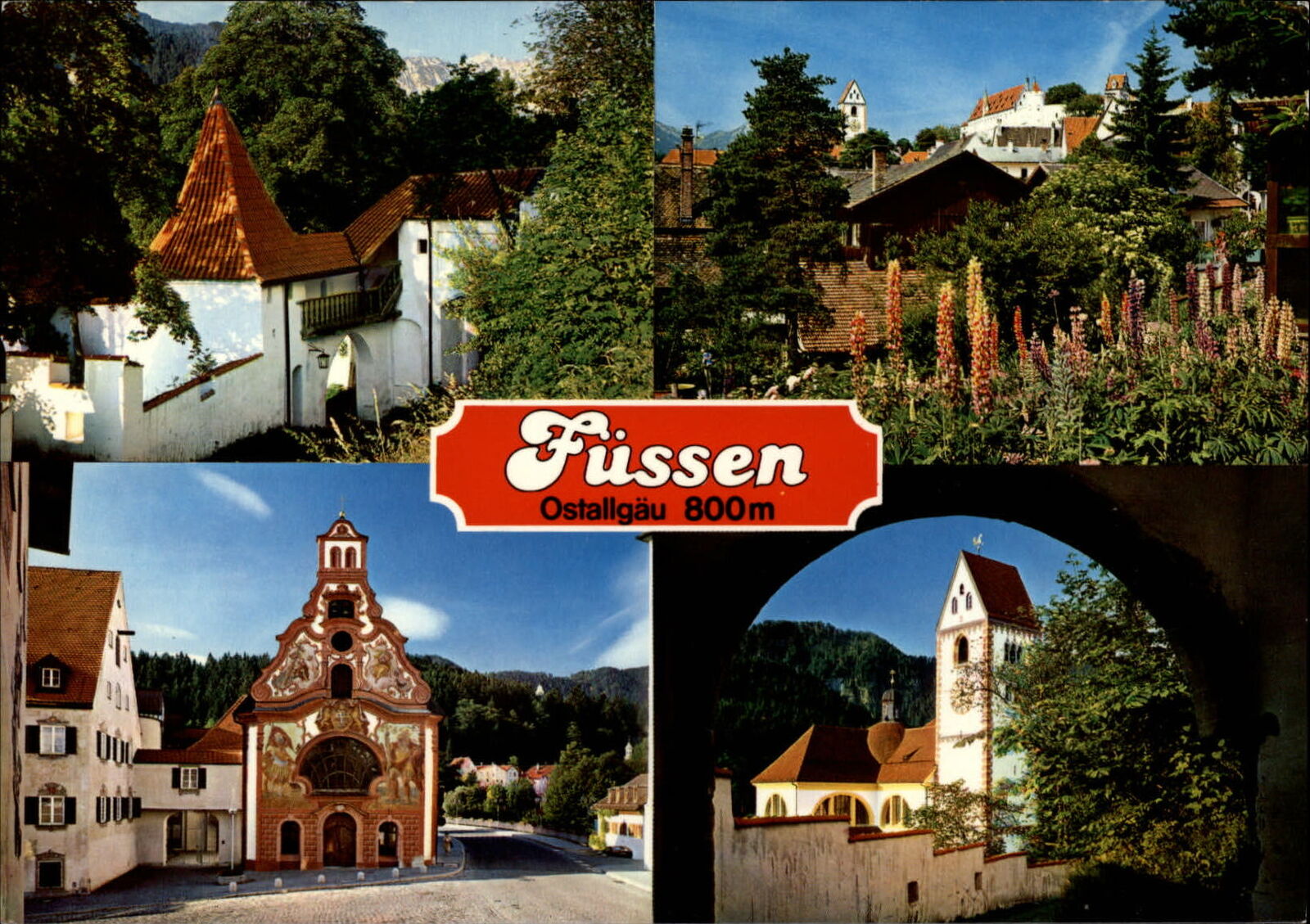Views of Ostallgau Germany ~ vintage postcard
