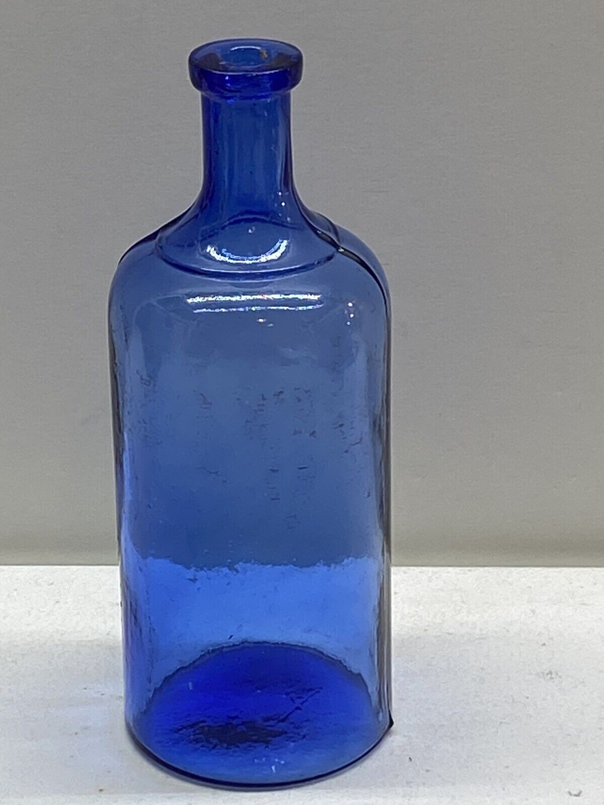 Antique Cobalt Swirled TILDEN & CO. Tonic Quack Medicine Bottle Whittled RARE