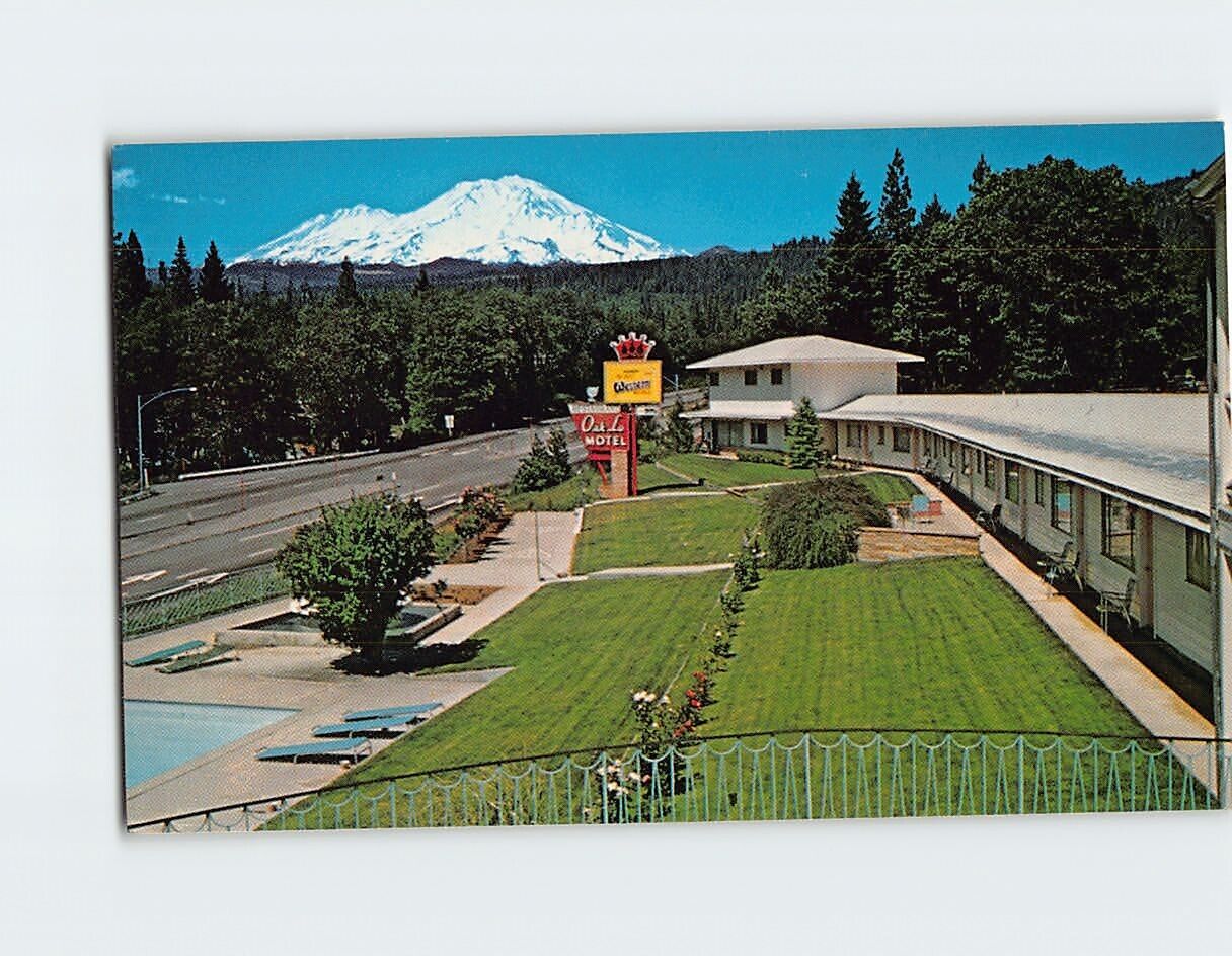 Postcard Oak-Lo Motel Dunsmuir California USA