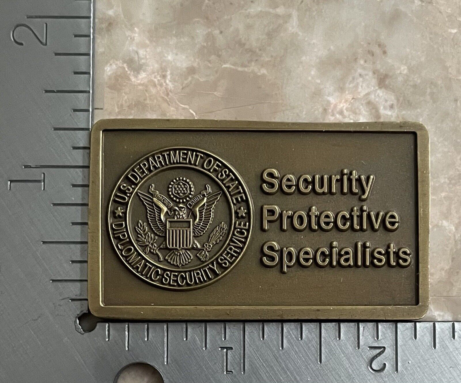 DOS, DSS, SPS, Security Protective Specialists, Challenge Coin