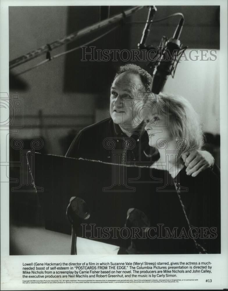 1990 Press Photo Gene Hackman and Meryl Streep in \