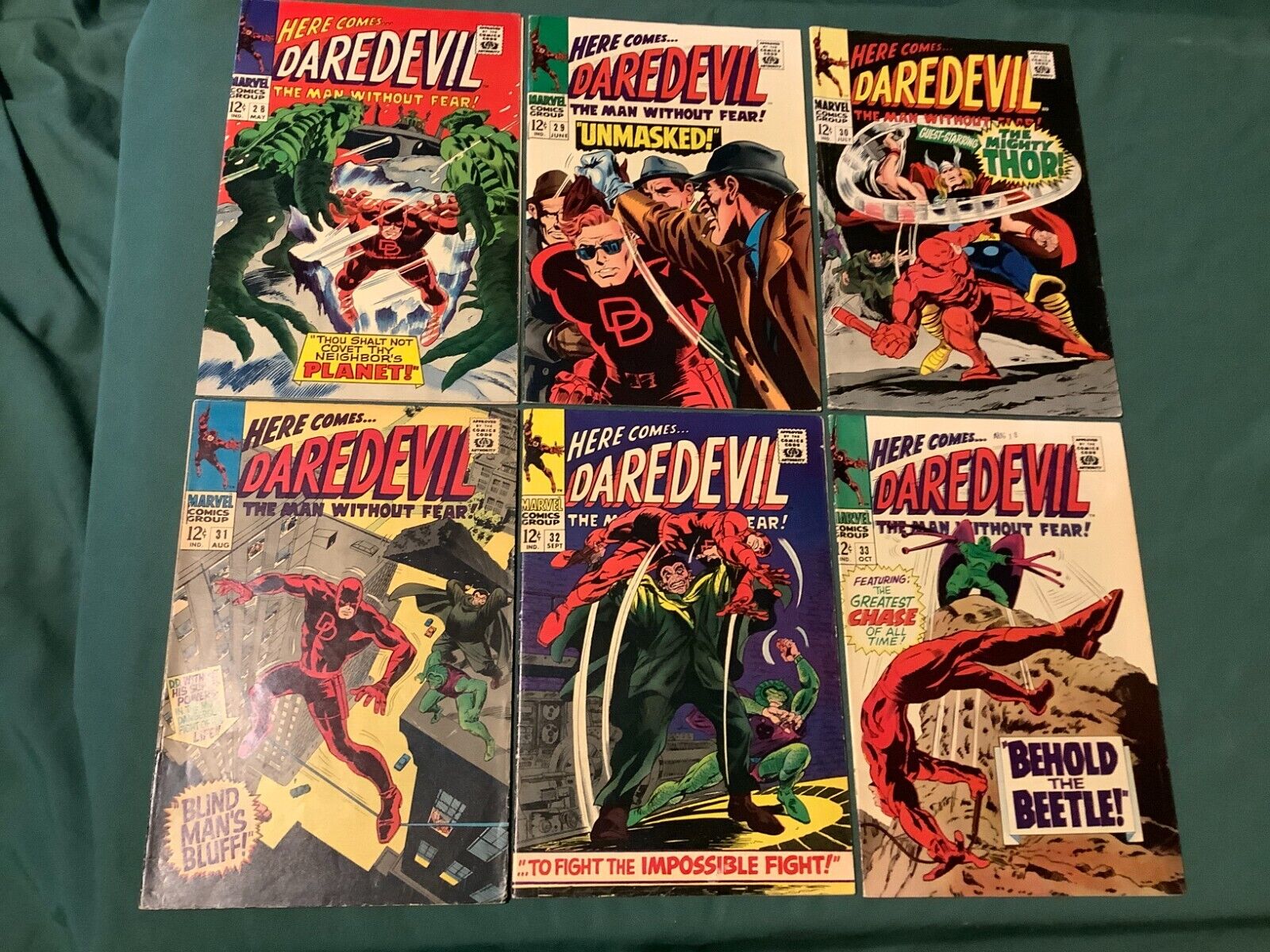 Daredevil #28 - 33 G-VG+ To VG/F Lot Of (6) Issues