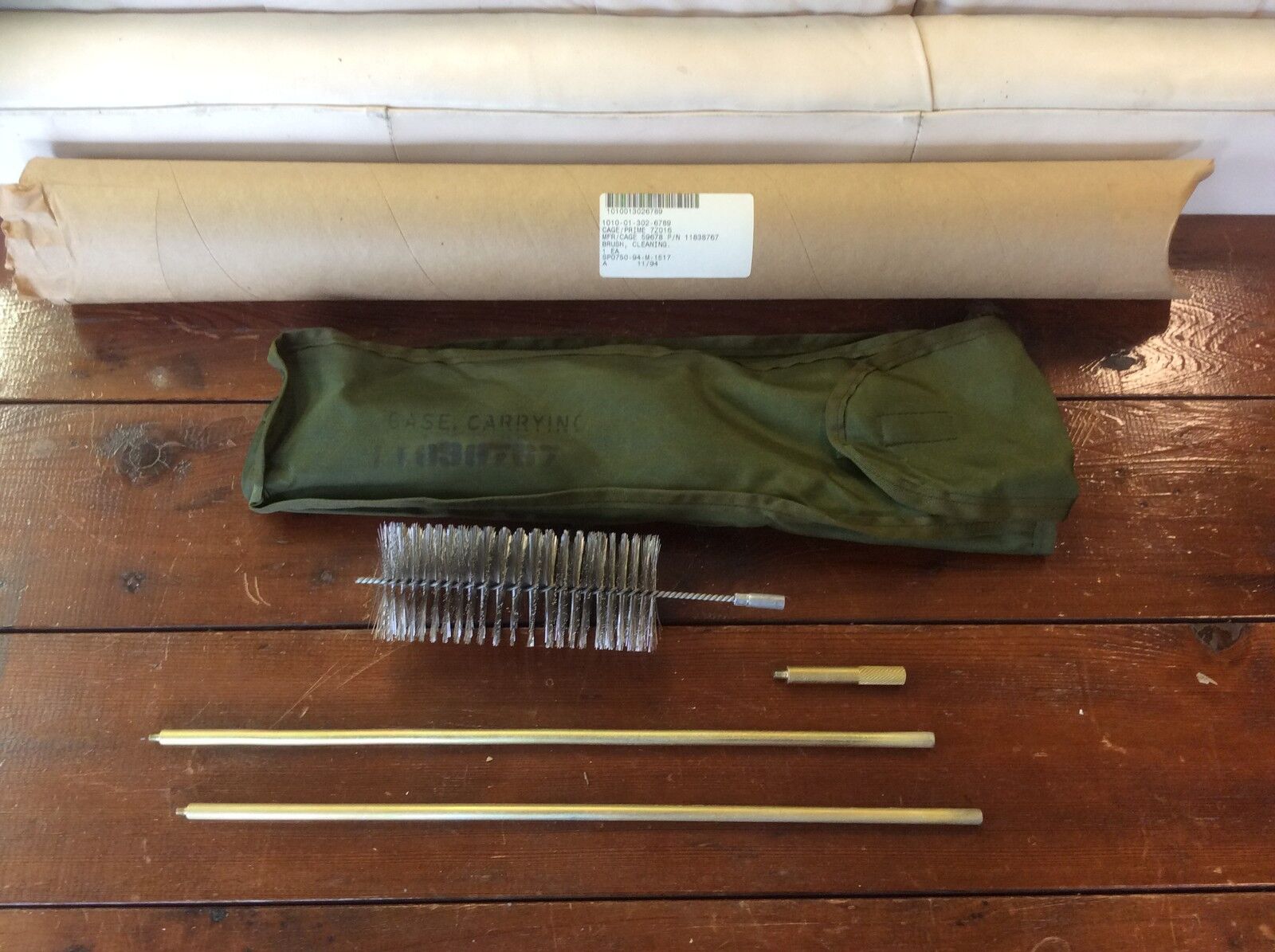 NOS military surplus bore artillary cleaning brush (10)5 piece kits 30mm-75mm
