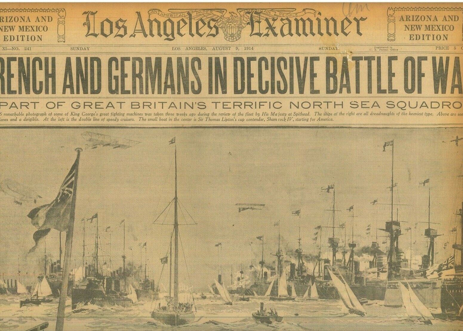 Decisive Battles Belgium & Luxembourg Britain's North Sea Fleet  August 9 1914