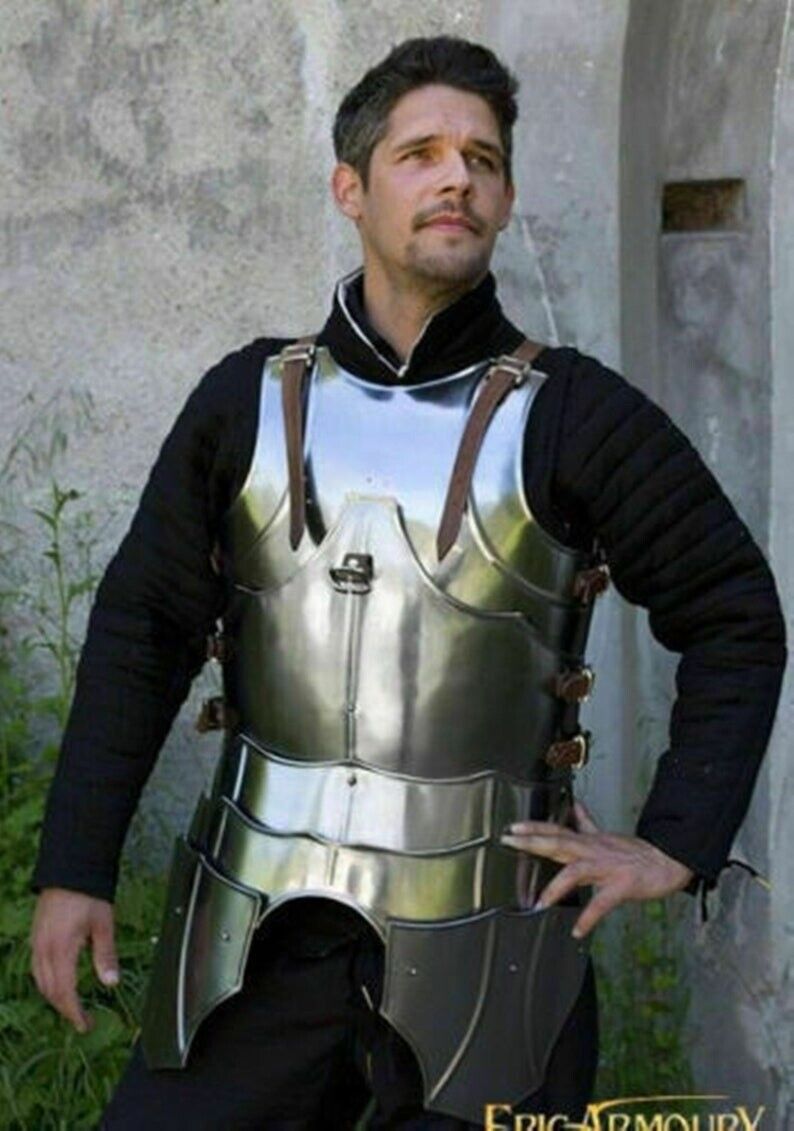 Medieval 18G Gothic Breastplate Armor Jacket Larp Halloween Costume Replica