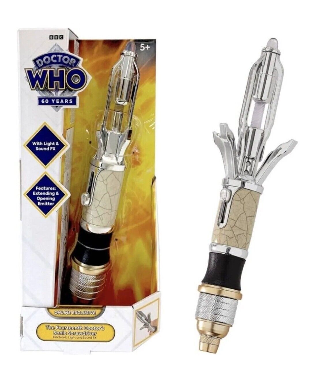 Doctor Who The 14Th Doctor\'s Sonic Screwdriver Toy Model Electroplated Version
