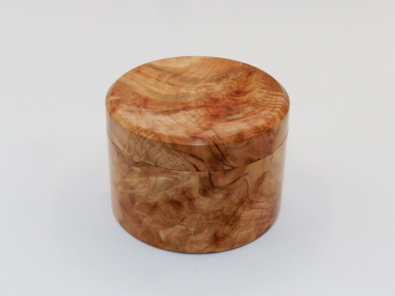 Handmade Ring Box or Trinket Box with Hard Maple Burl. Makes a great gift #22