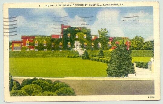 Lewistown, Pennsylvania PA ~ Dr. Black Community Hospital  1941  *