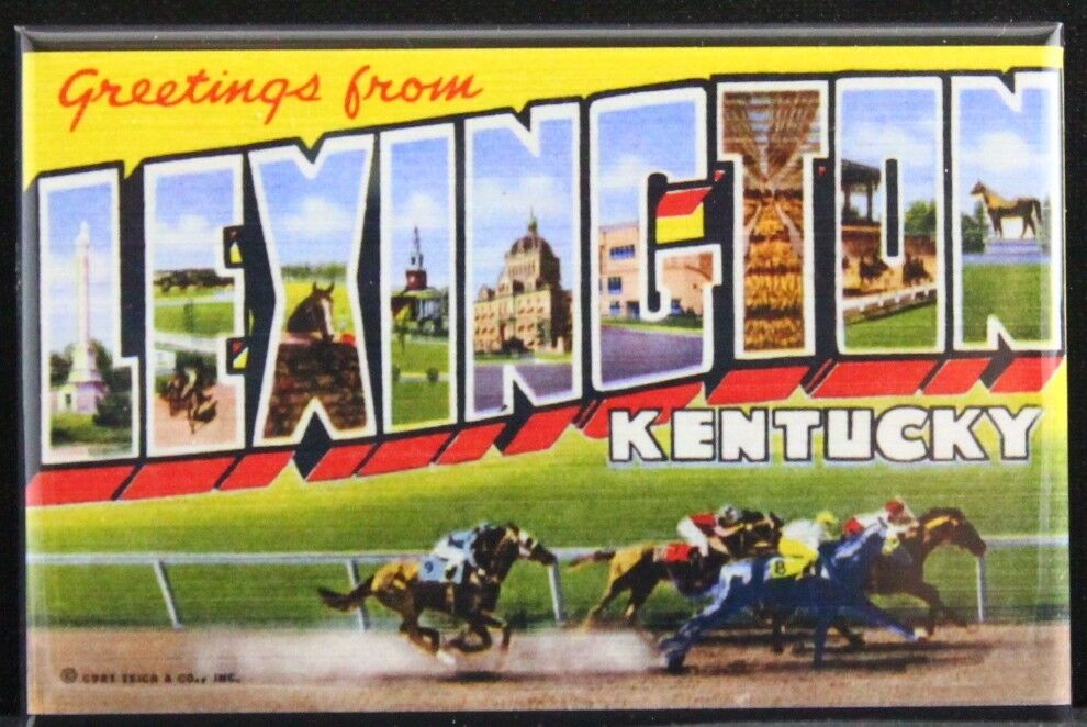 Greetings From Lexington Kentucky Vintage Postcard 2\