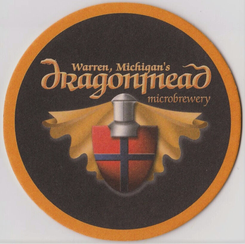 Dragonmead Brewery Beer Coaster Warren MI