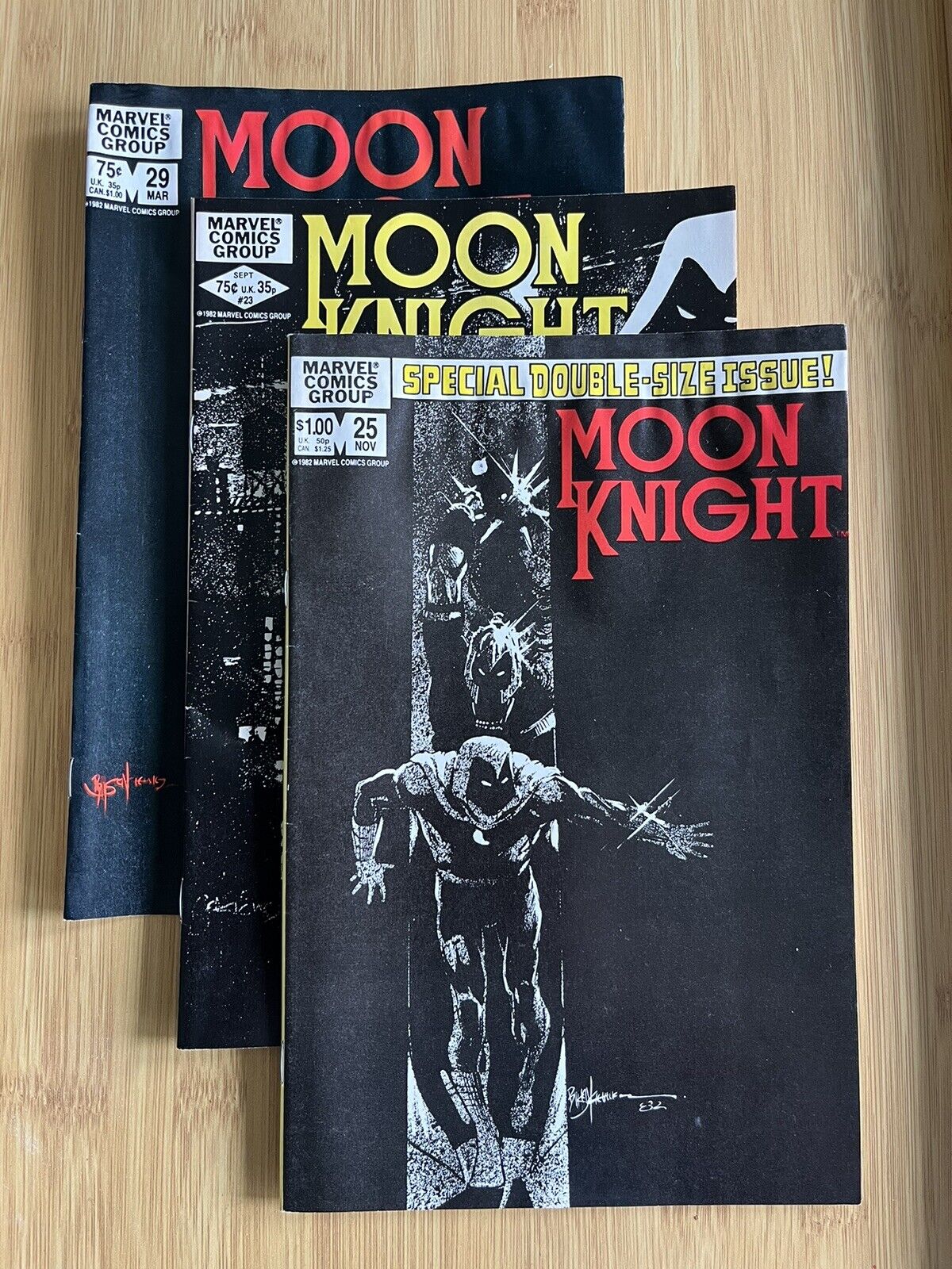 Moon Knight 23 25 29 - Classic Sienkiewicz covers
