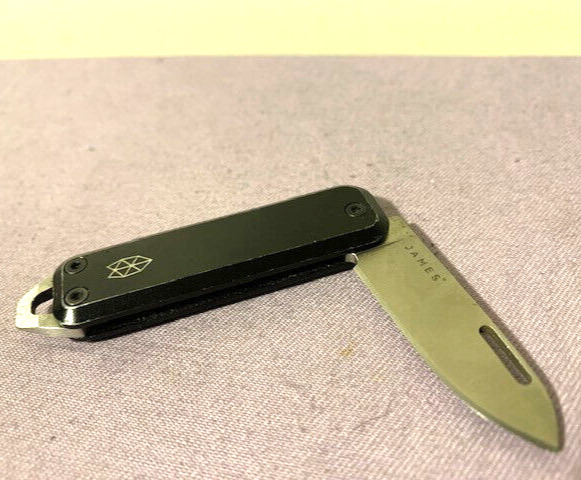 The James Brand Elko Mini Slipjoint Folding Pocket Knife Black Handle- Excellent