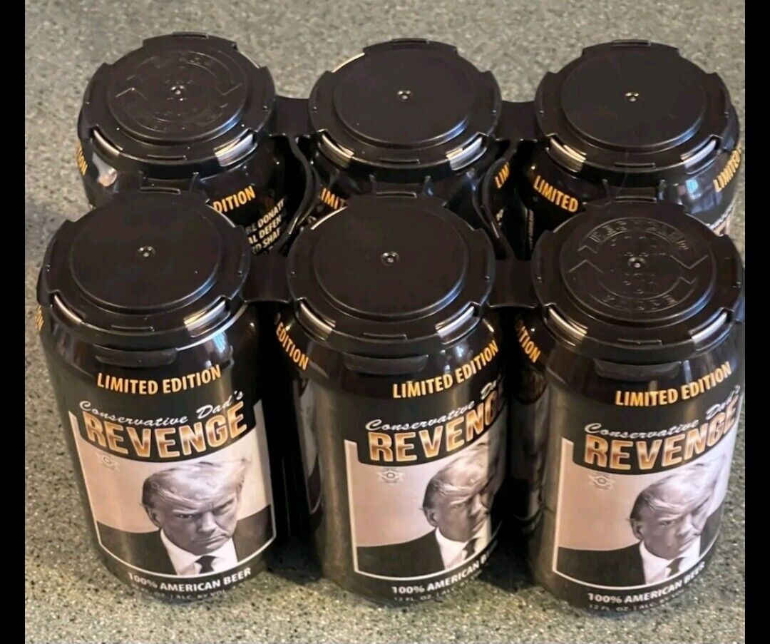 Donald Trump Ultra Right 6 Pack Empty 6 Beer Cans  Conservative Dad's Revenge