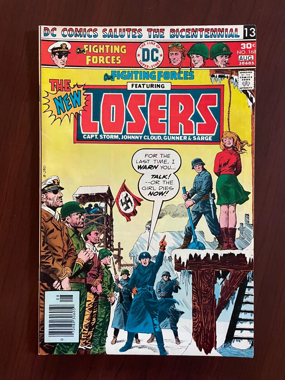 Our Fighting Forces #168 (DC Comics 1976) E.R. Cruz Losers WWII Army 8.5 VF+