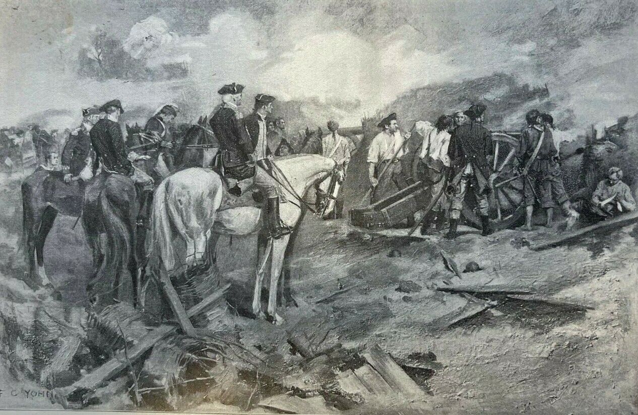 1898 American Revolution Siege and Surrender at Yorktown Cornwallis illustrated
