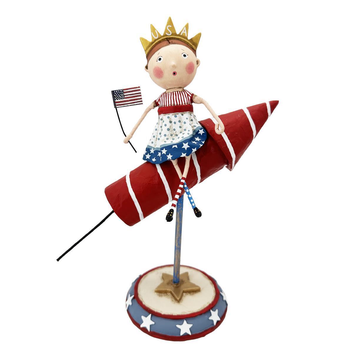 Lori Mitchell Summer Fun Collection: Liberty Takes Flight Figurine 16710