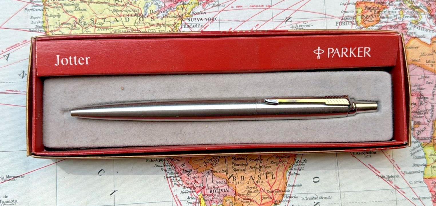 Vintage Parker Jotter Flighter Ballpoint Pen N.O.S. Original Box. Made In USA.