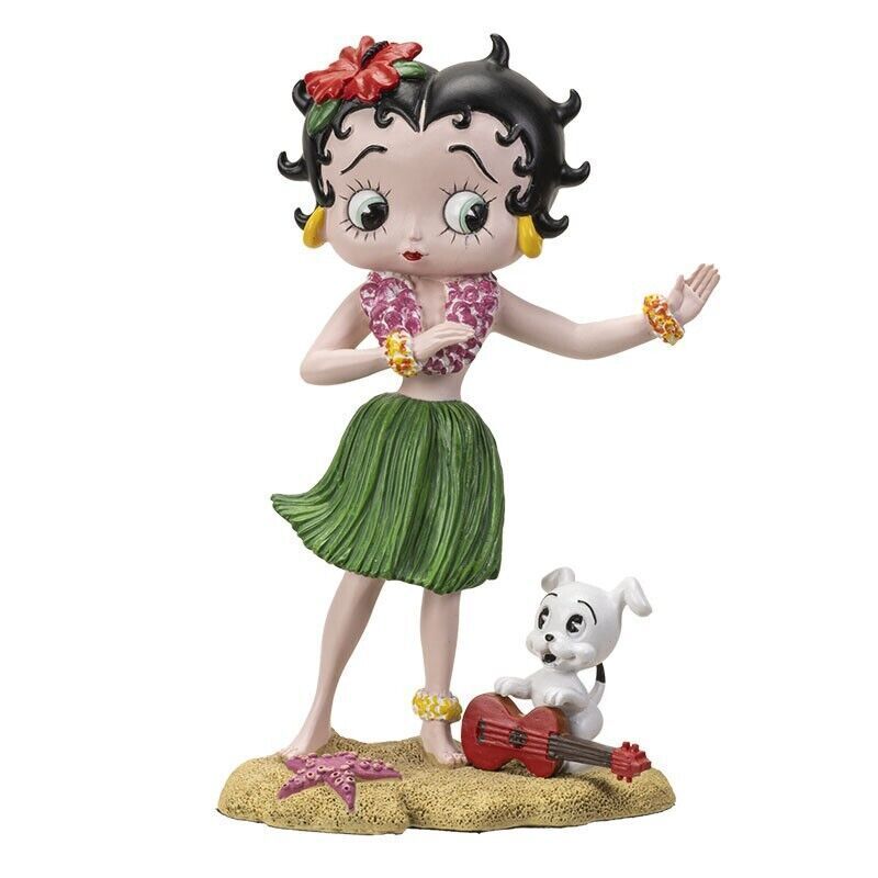 PT Betty Boop as a Hula Girl Hand Painted Resin Figurine Statue