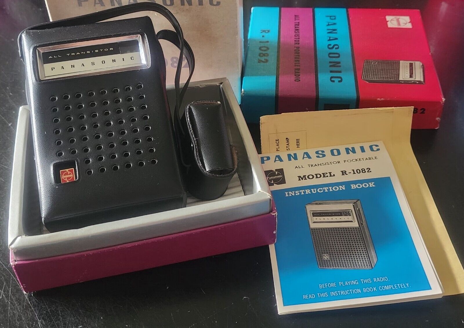 Panasonic R-1082 Transistor Radio Vintage Radios Original Box WORKS 