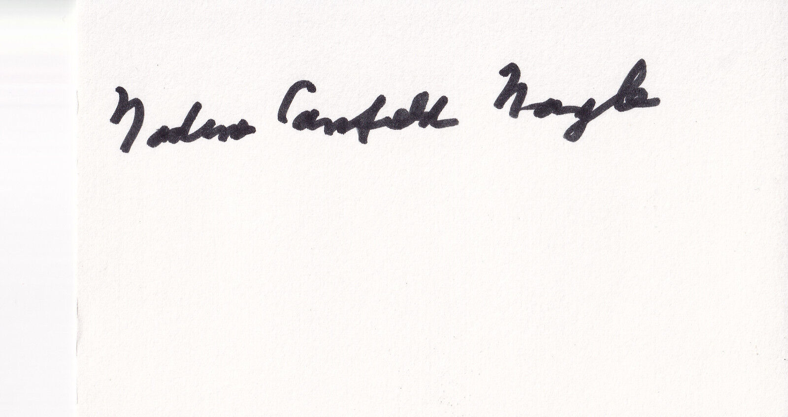 Nadine Nagle Signed Autographed Index Card WWII WASP Women's Air Force Pilot