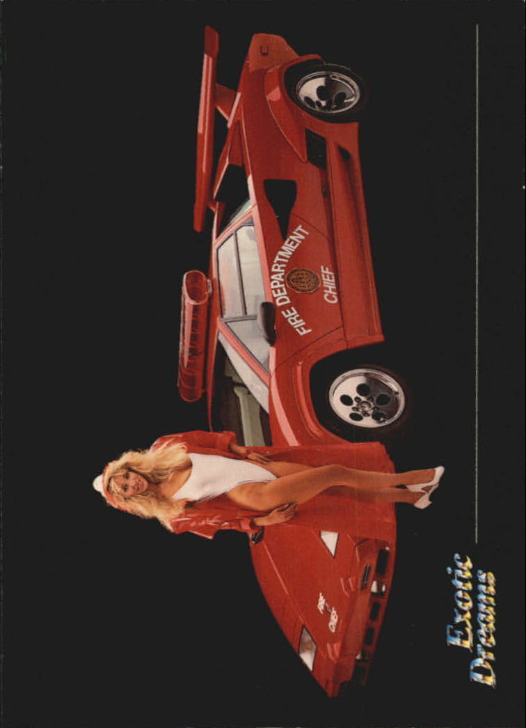 1992 Exotic Dreams #17 Debra with Lamborghini Countach