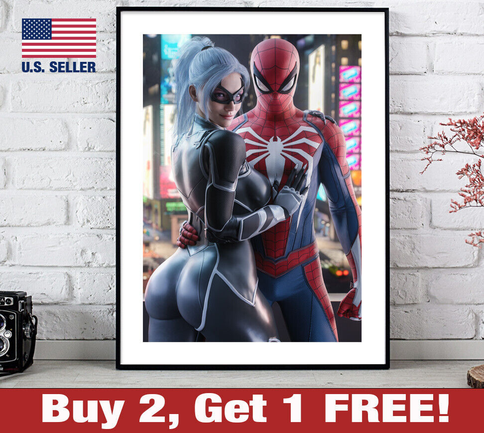 PS4 Spider-Man 2 Black Cat Poster 18\