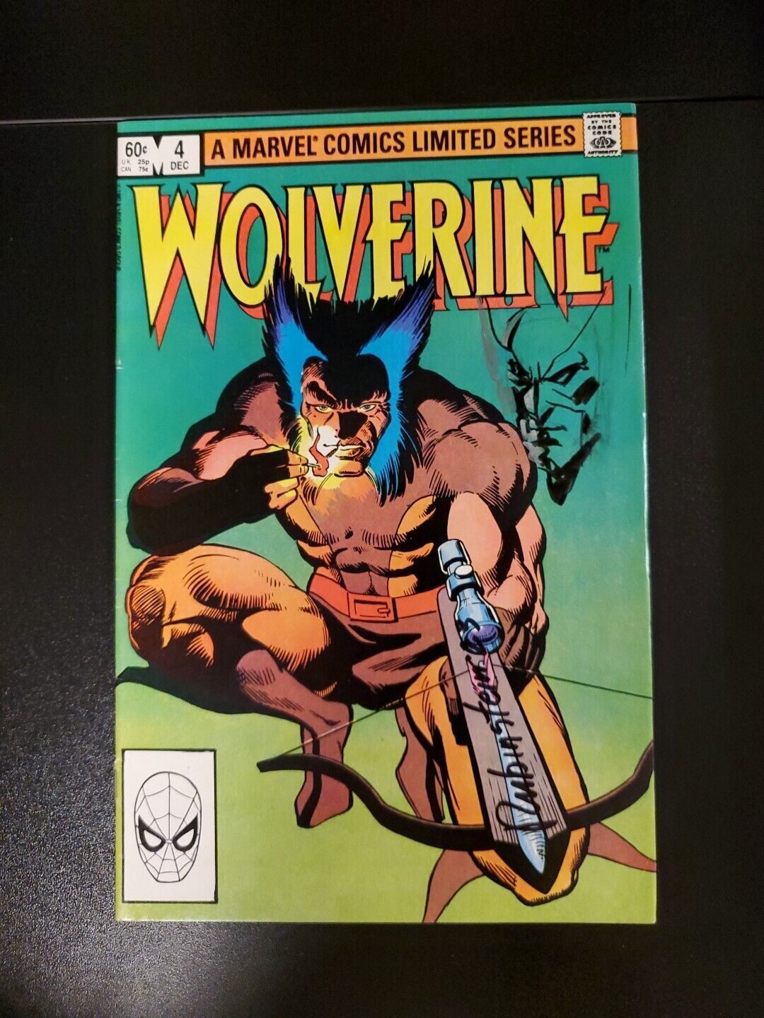 Wolverine Limited Series #4 Marvel Comics 1982 Signed & Remark By Joe Rubinstein