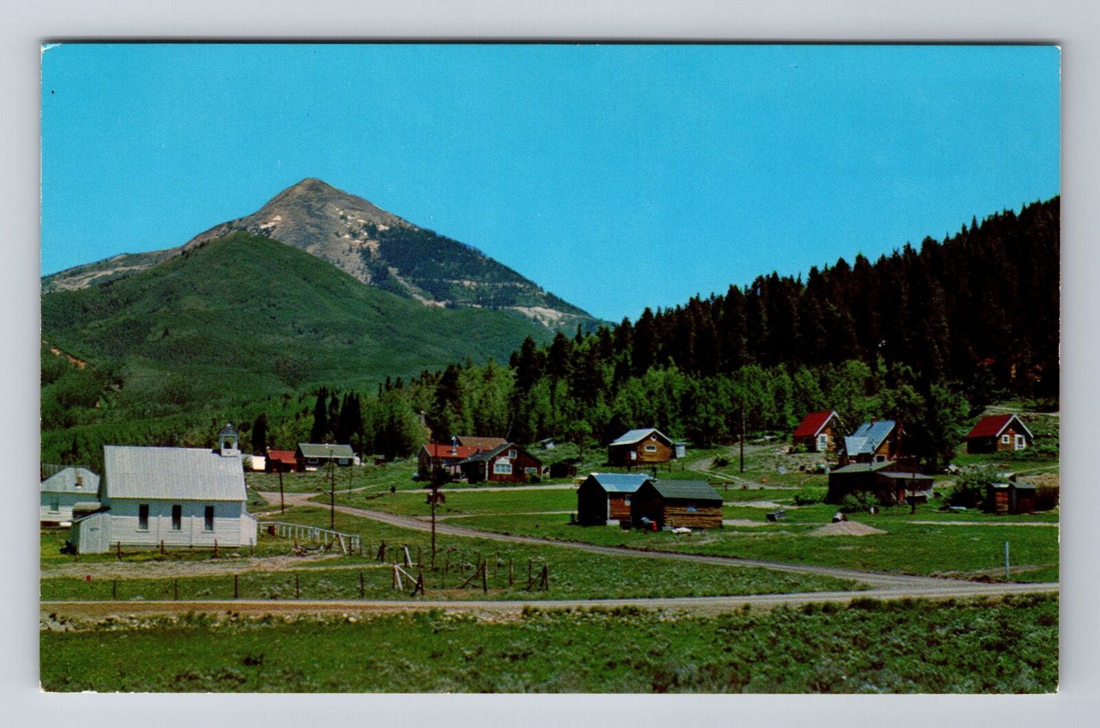 Steamboat Springs CO-Colorado, Hahn\'s Peak, Antique Vintage Souvenir Postcard