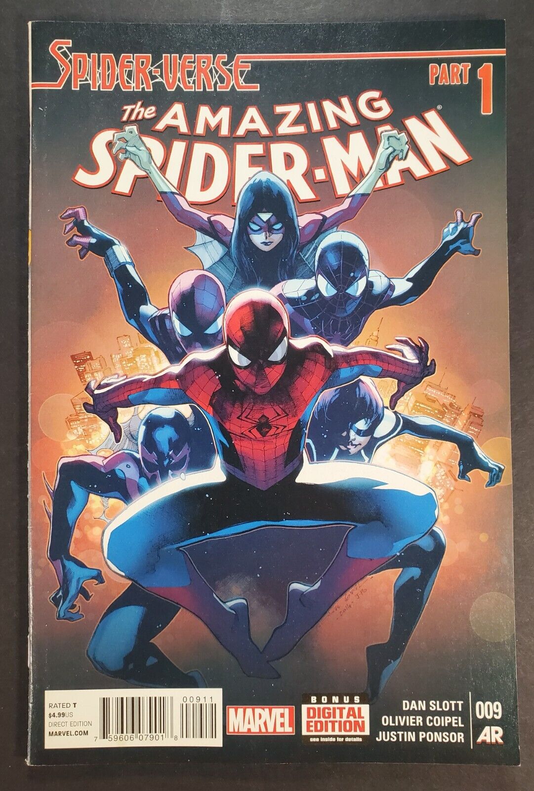 Amazing Spider-Man # 9 2nd Appearance Spider-Gwen Marvel Comics 2015