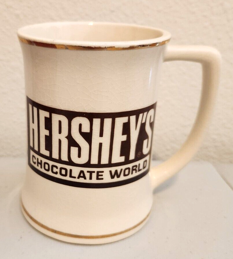 Hershey's Chocolate World Hershey's Coffee Cocoa Mug Hershey Gold Trim