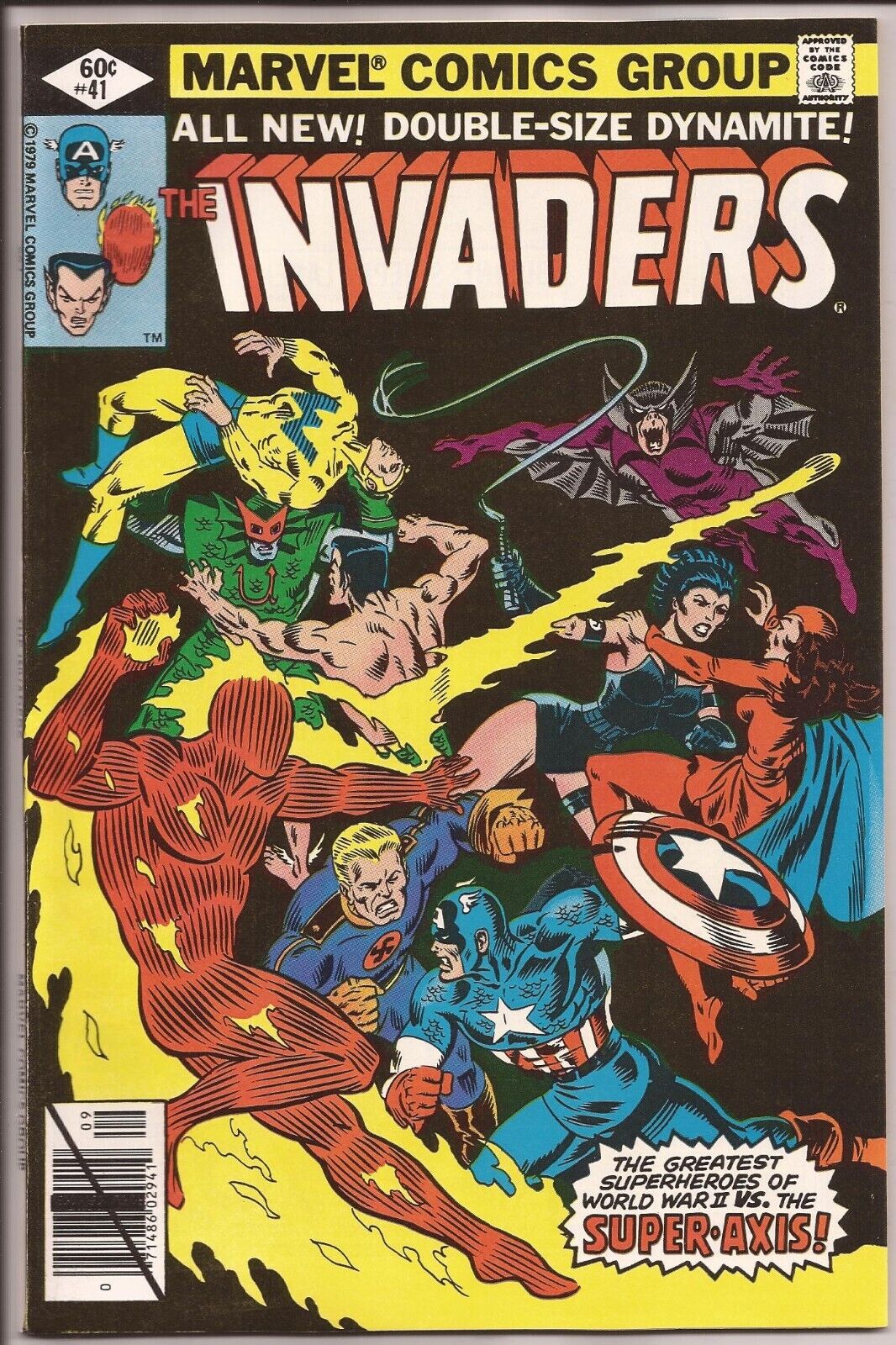 Invaders #41 VF+ 8.5 OW Pages (1975 1st Series) Death of Baron Blood