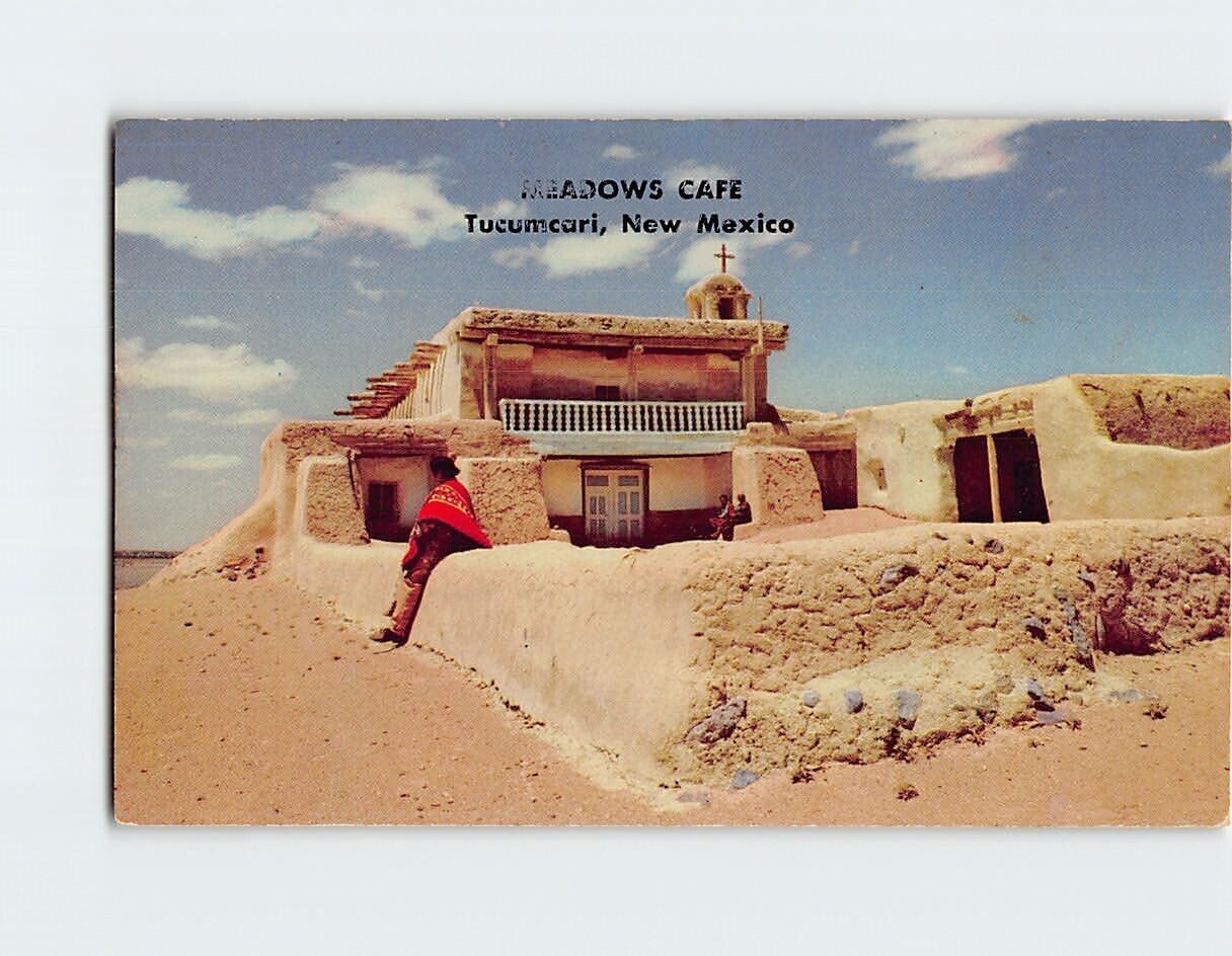 Postcard Meadows Cafe Tucumcari New Mexico USA