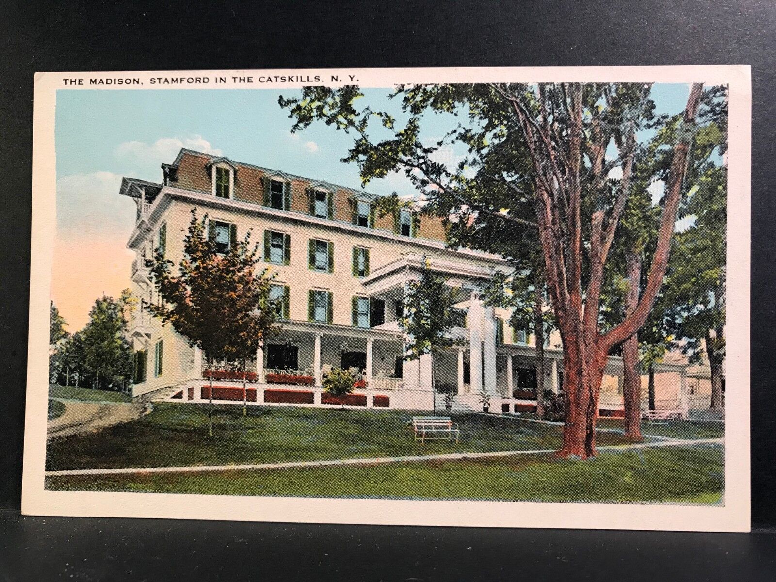 Postcard Stamford NY - The Madison Hotel in the Catskills