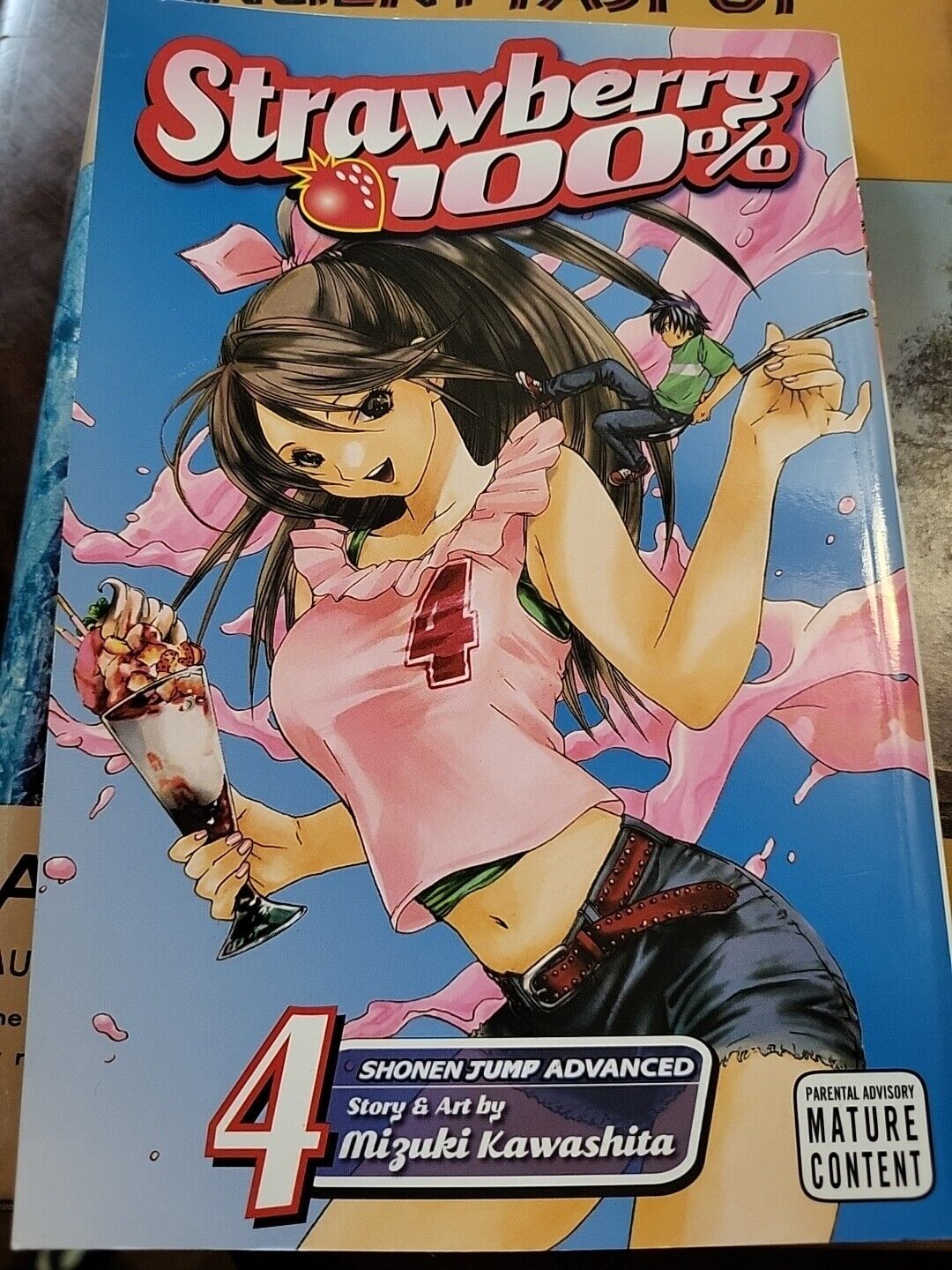 Strawberry 100% Volume 4 Manga First Printing Mizuki Kawashita (Viz April 2008)