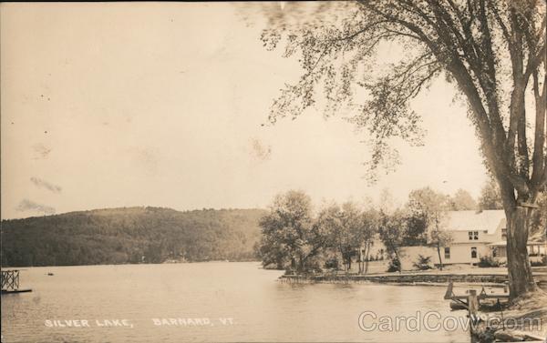 1937 RPPC Barnard,VT Silver Lake Windsor County Vermont Real Photo Post Card