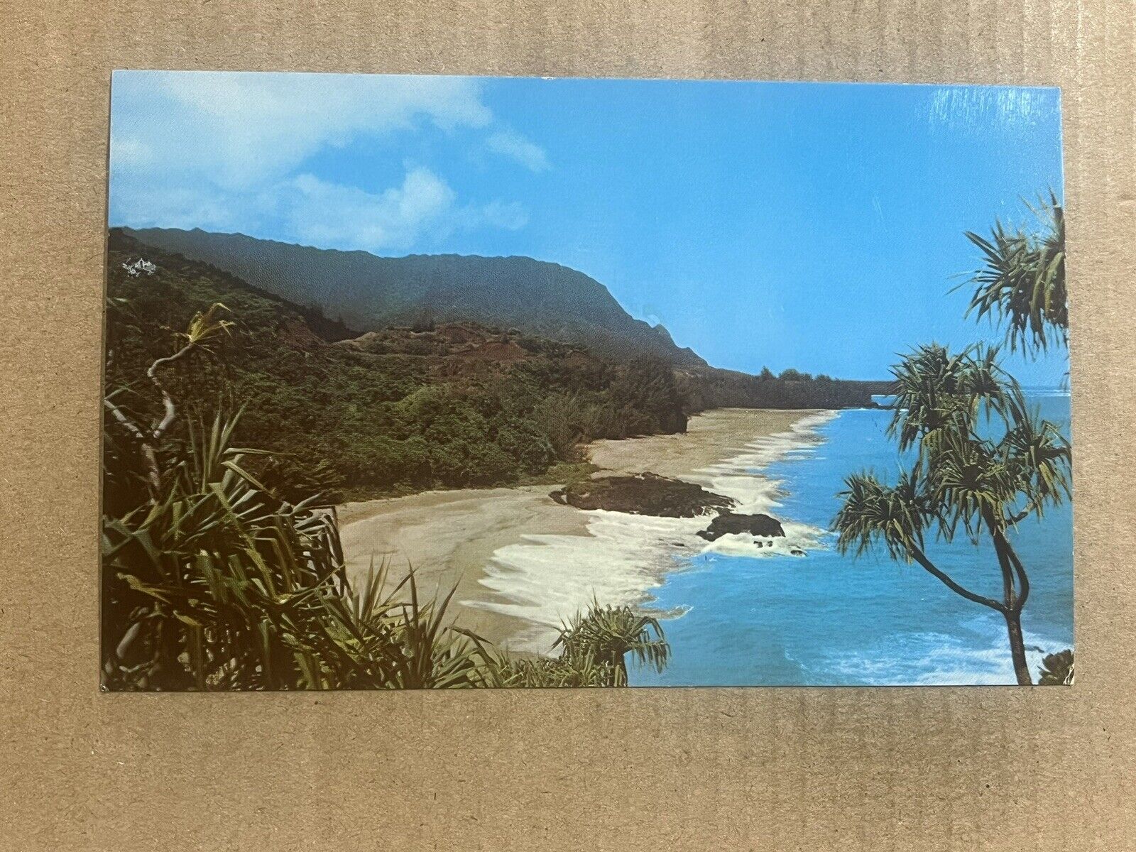 Postcard Kauai HI Hawaii Scenic View Lumahai Beach Vintage PC