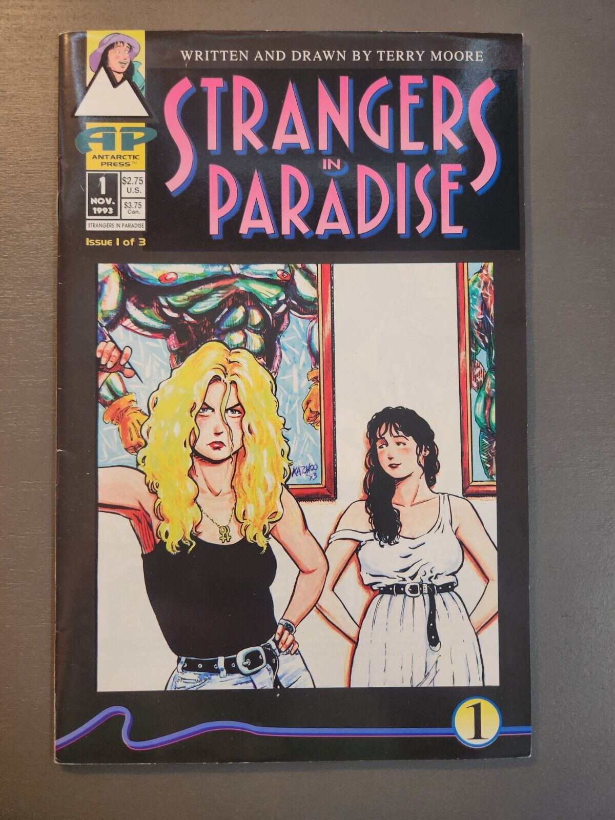 Strangers In Paradise #1 2nd Print 1st App Francine And Katchoo Terry Moore
