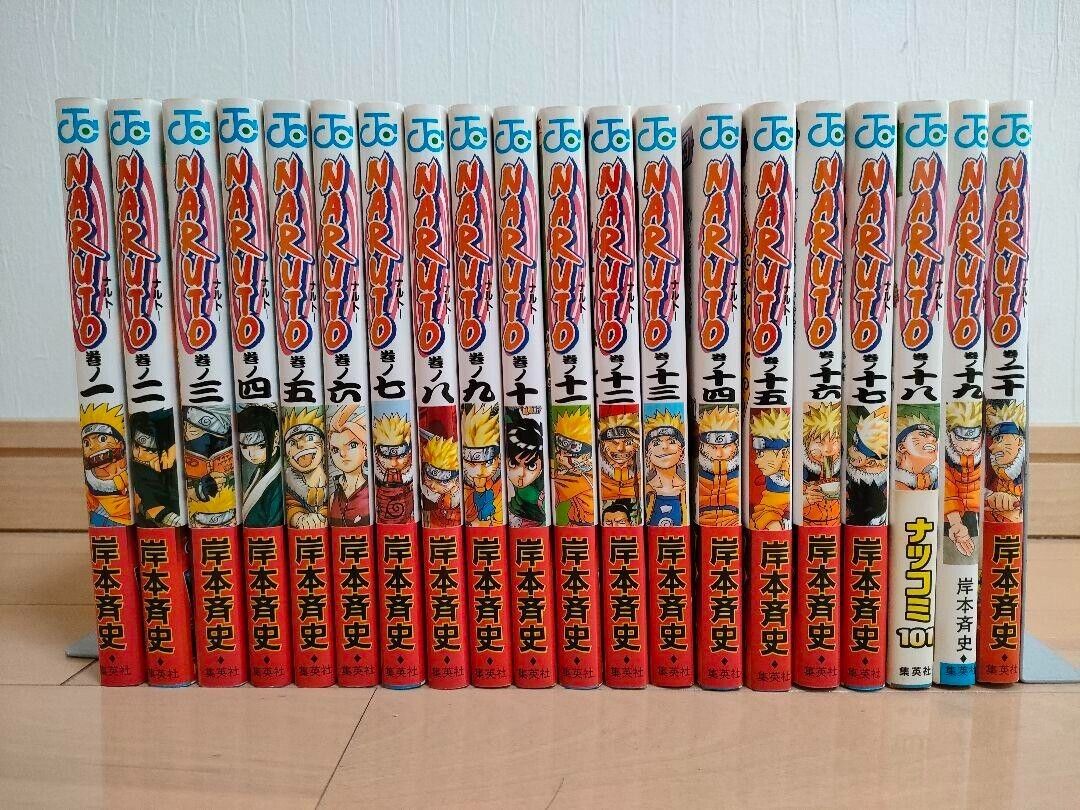 NARUTO Vol.1-72 Complete Full Set All 1st. Print Manga Comics Japanese language